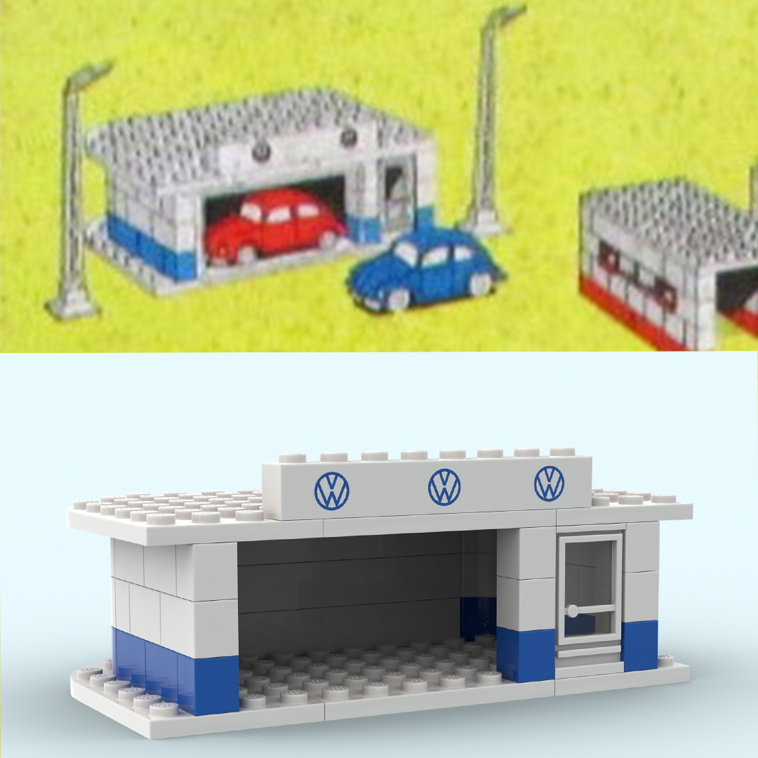 810-4 Lego System Town Plan Box : VW Garage