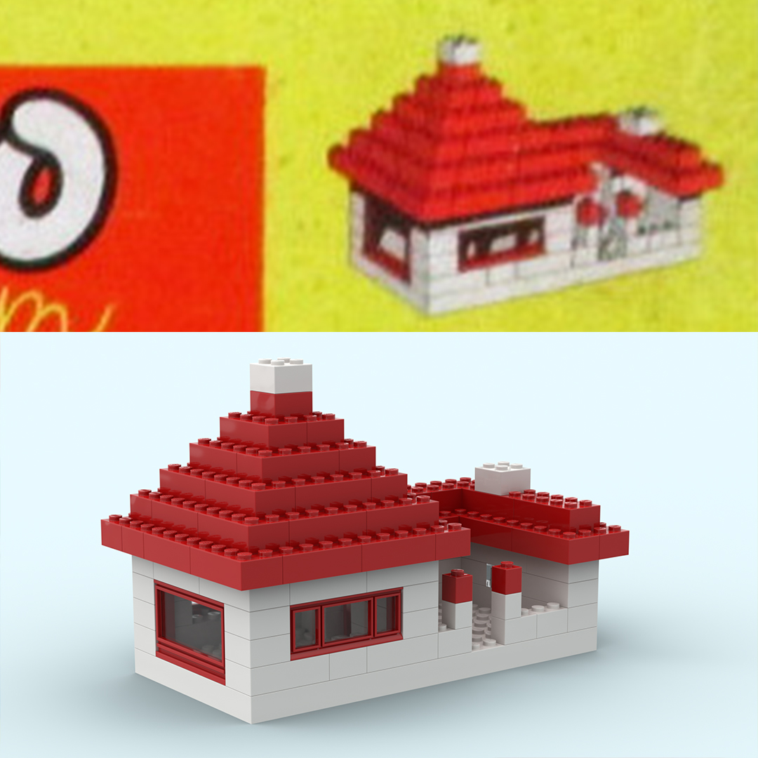 810-4 Lego System Town Plan Box : House with closed garden