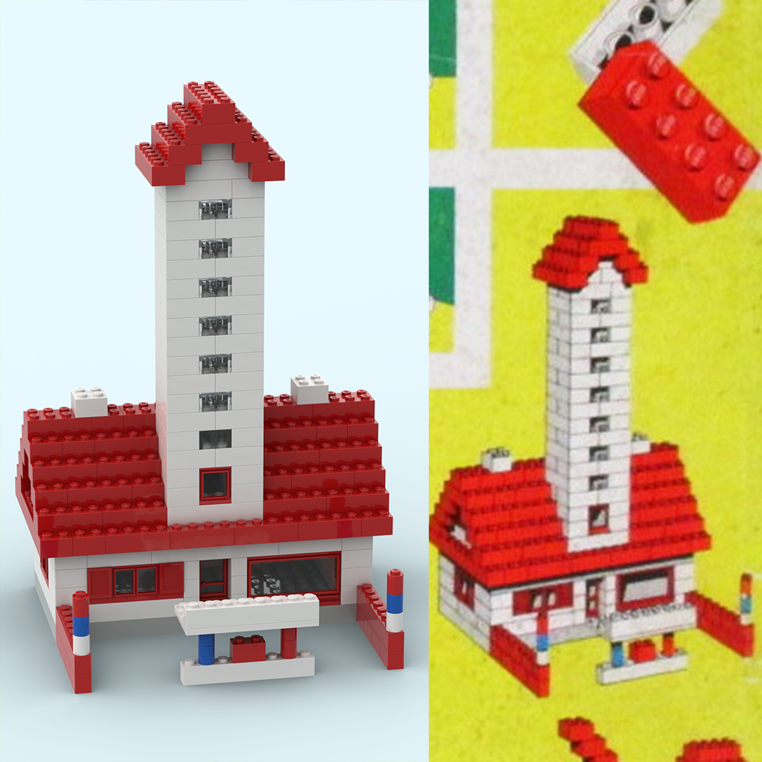 810-4 Lego System Town Plan Box : Gas Station