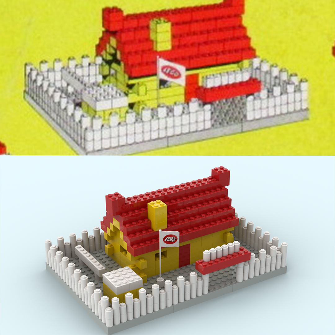 810-4 Lego System Town Plan Box : The Cottage with Garden