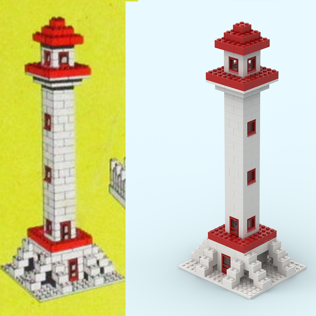 810-4 Lego System Town Plan Box : The Lighthouse
