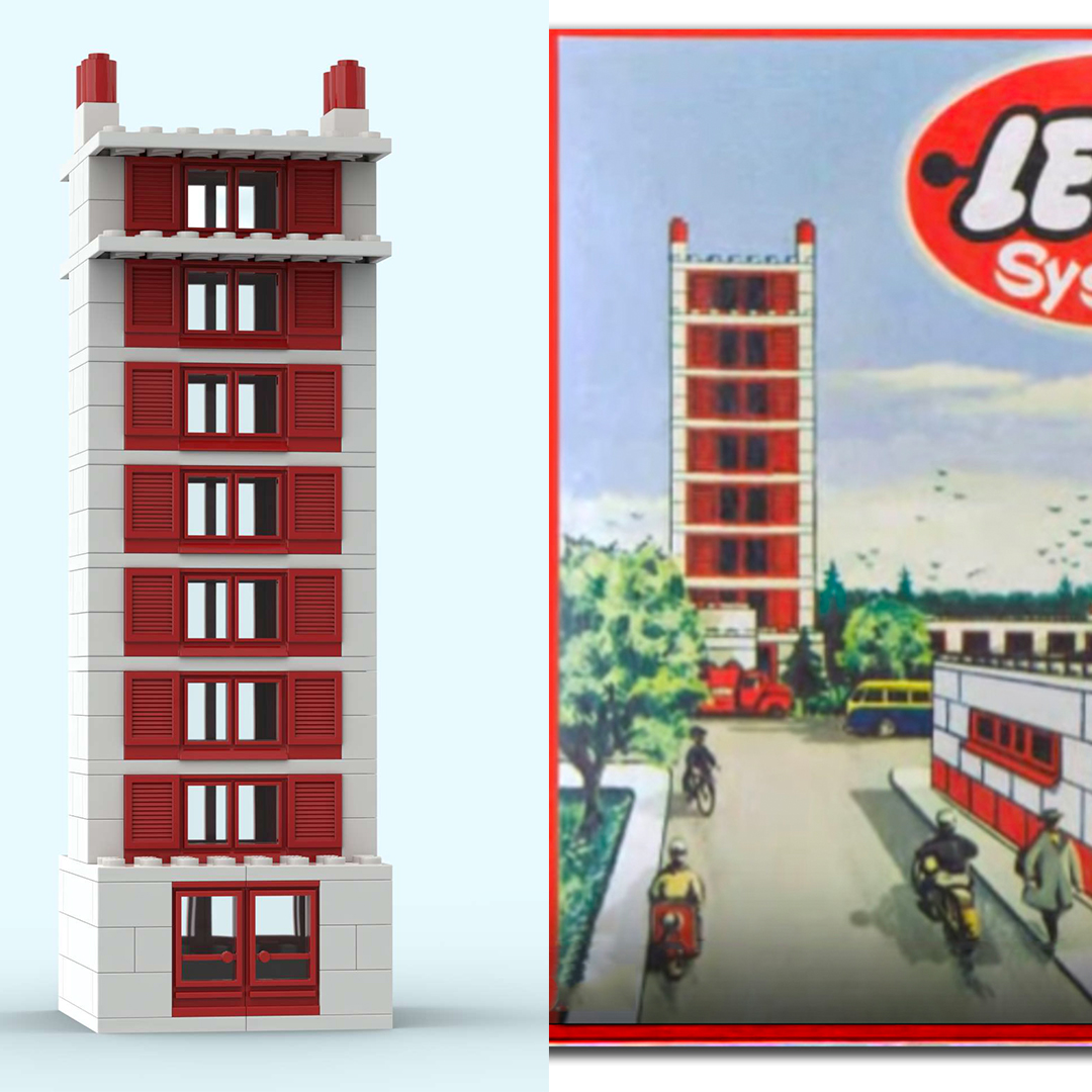 The Red and White Apartments (from set 236)