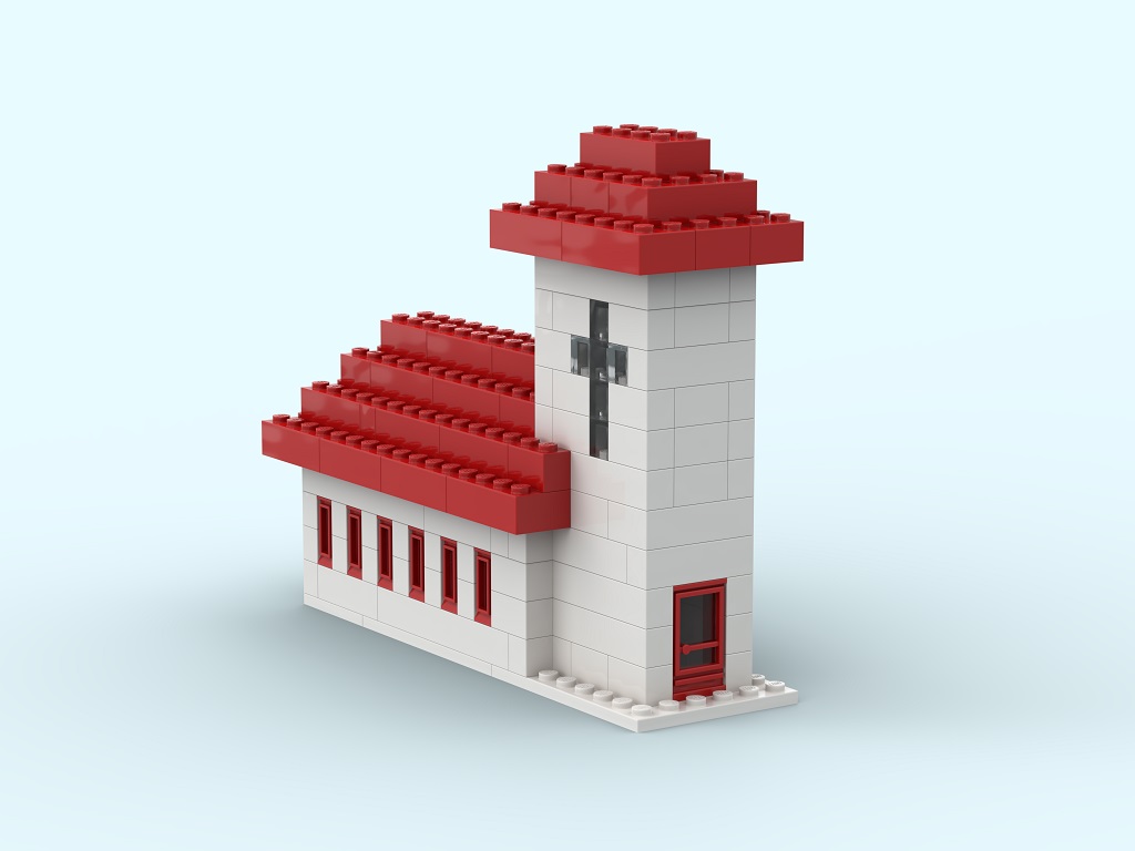 Lego System Town Extension Old Church