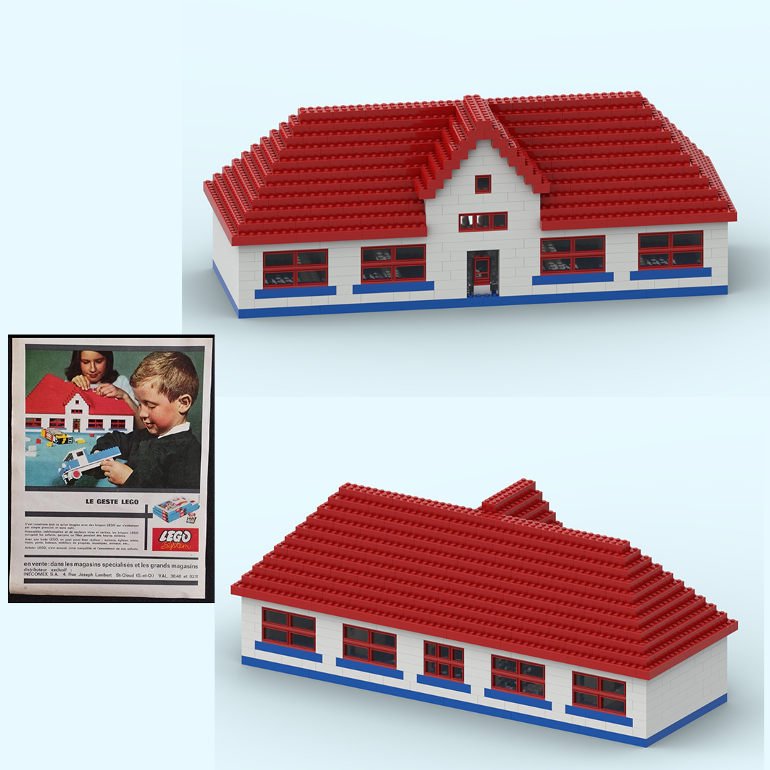 1963 Lego French Ad : The House V2 (MOC)