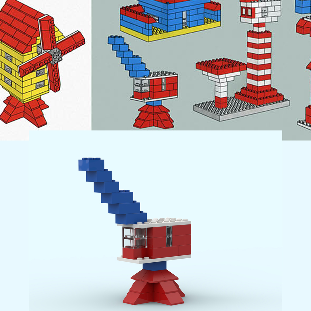 Idea Book 1 : Basic blue & red crane