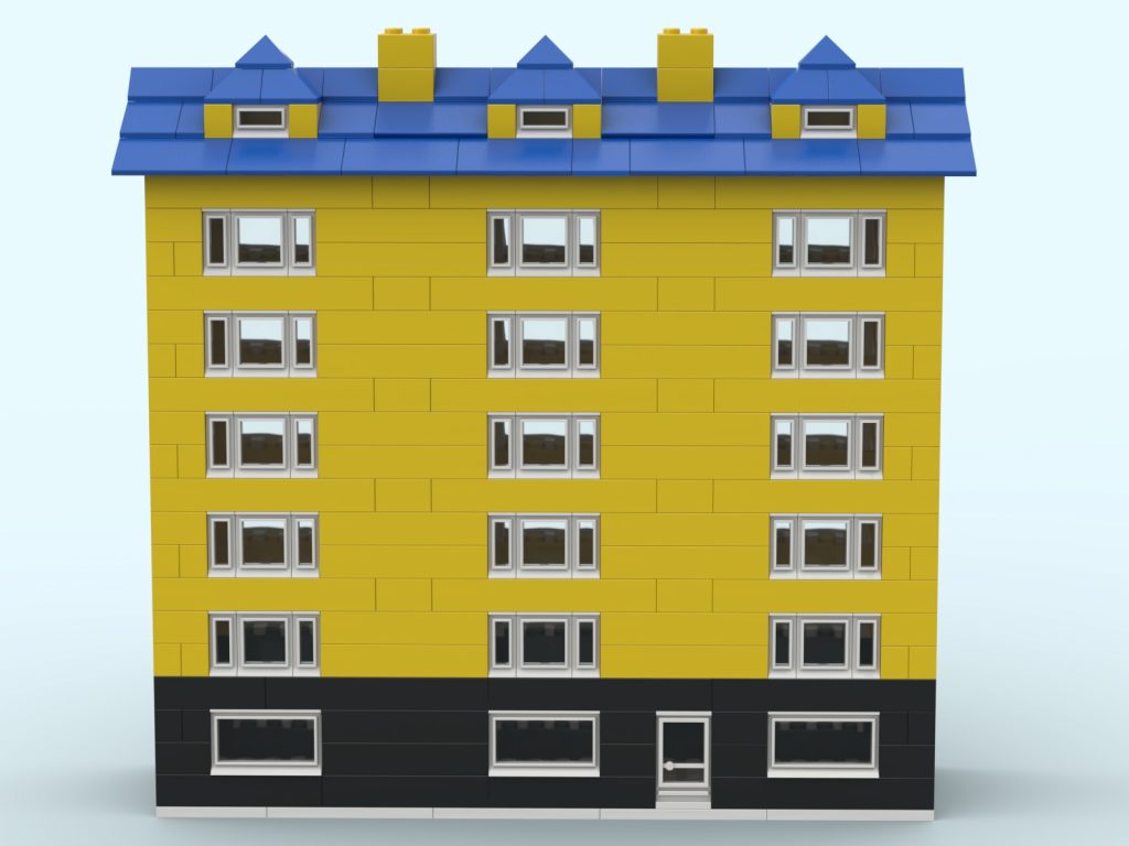 Black & Yellow Charming Urban Row House