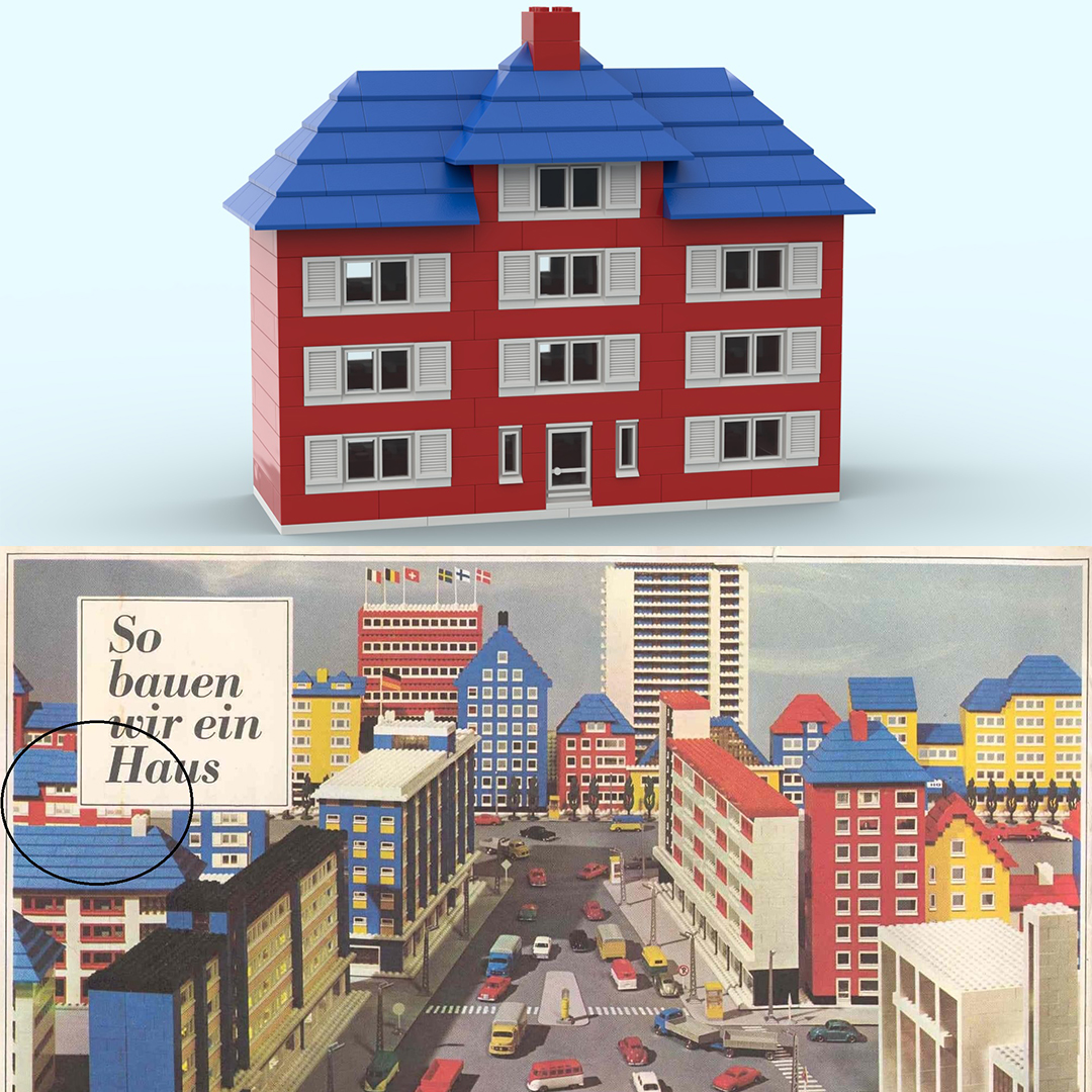 Idea Book 238-1 : Red & blue cozy urban row house