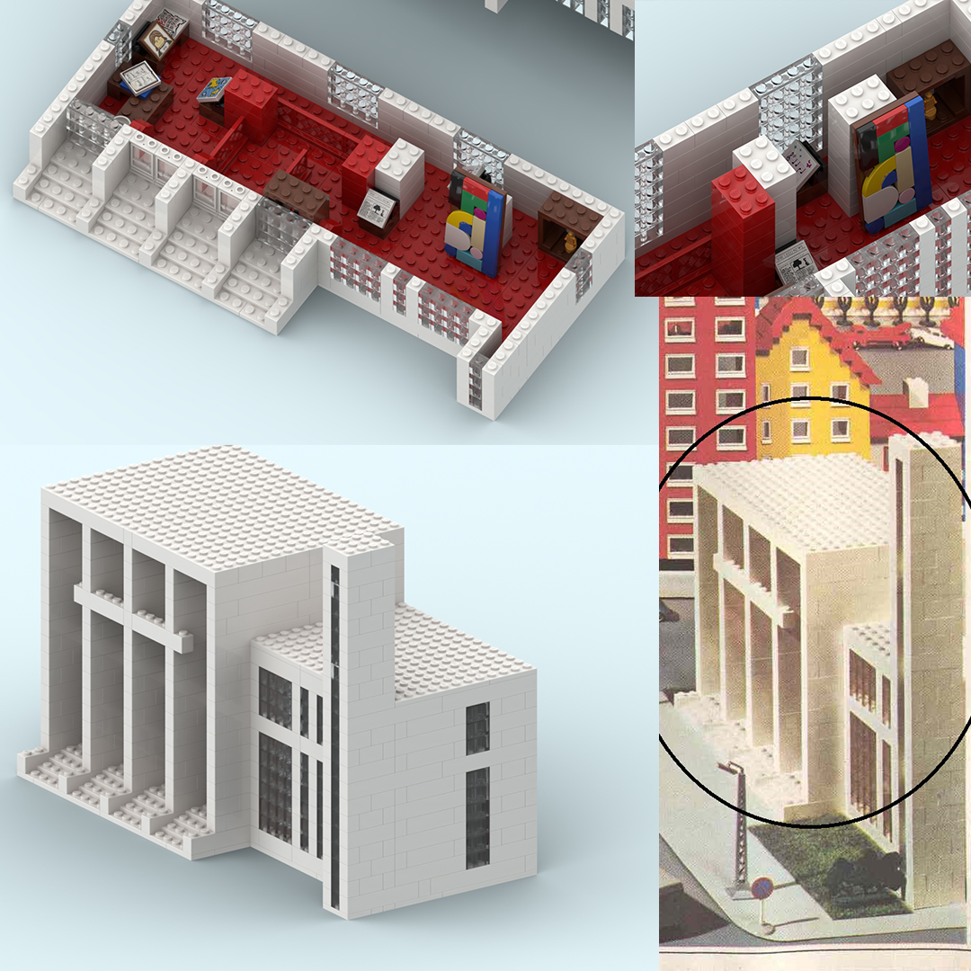 Idea Book 238-1 : Brutalist City Hall (MOC with interior)