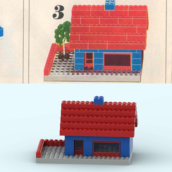 Ideas Book 238-1 : Tiny blue basic house