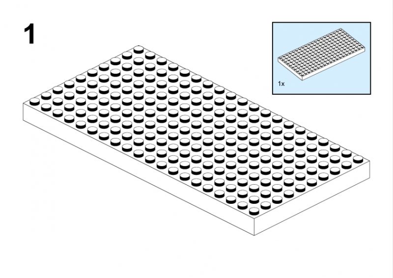 810-4 Lego System Town Plan Box : Tiny house with open garden Instructions