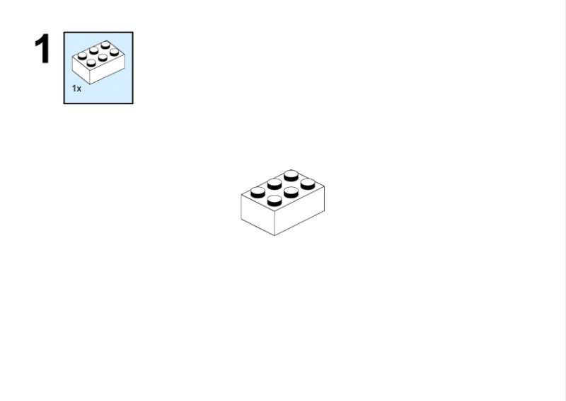 810-4 Lego System Town Plan Box : The character with flag Instructions