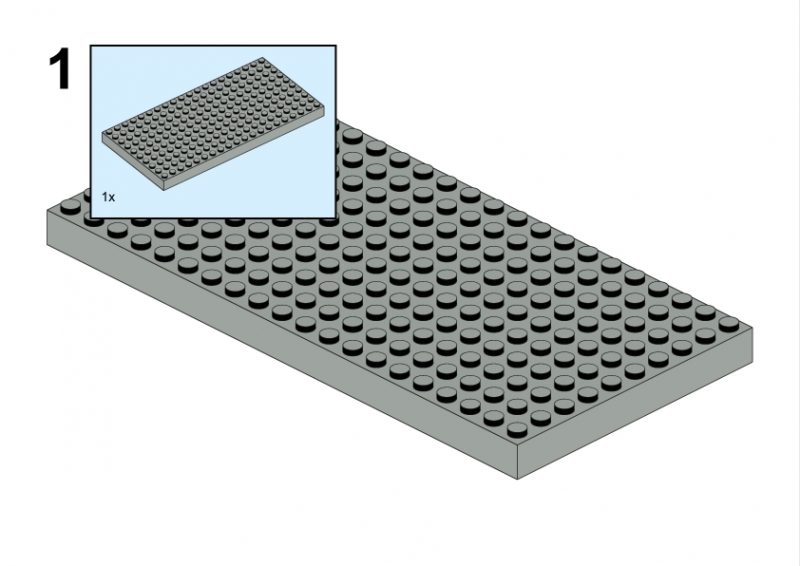 Blue compact urban row house instructions